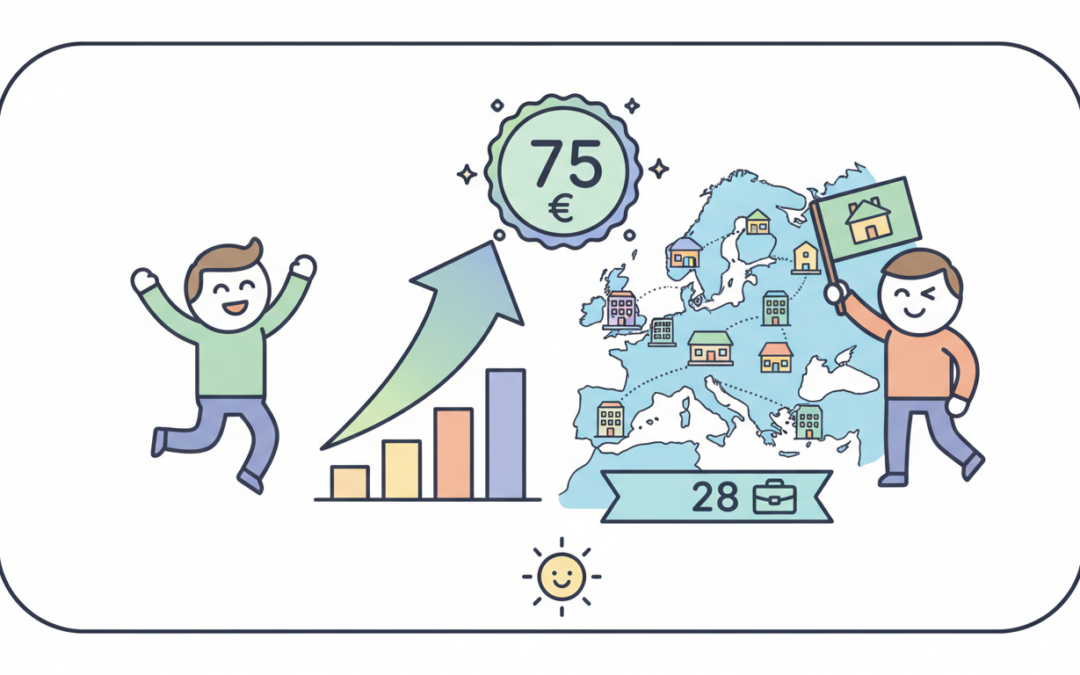 La SCPI Wemo One atteint une capitalisation de 75 millions d’euros fin 2025, portée par un portefeuille diversifié de 28 biens immobiliers en Europe