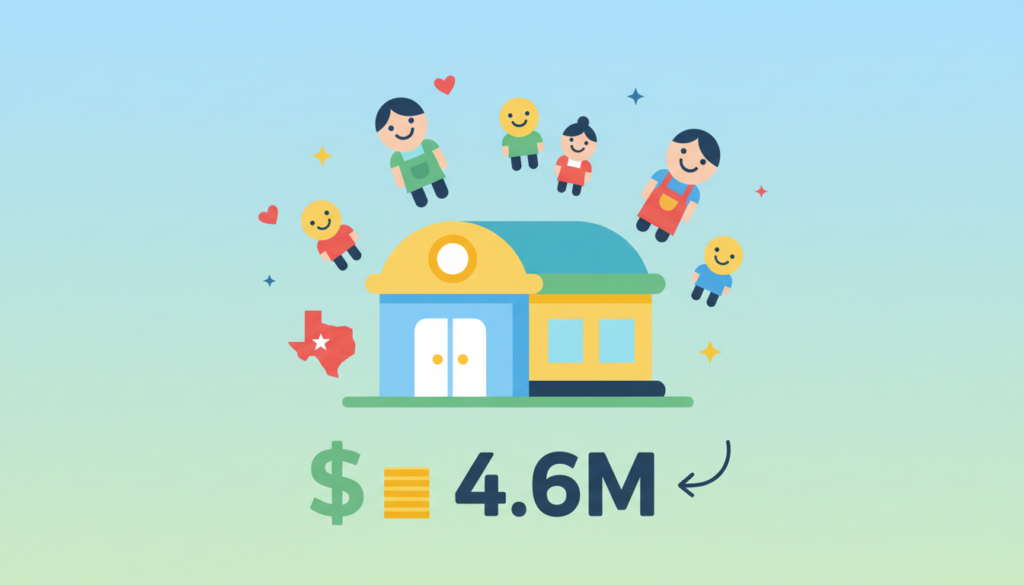 principal inside investit 4,6 millions de dollars pour l'acquisition d'une crèche au texas, renforçant sa présence dans le secteur de la garde d'enfants.