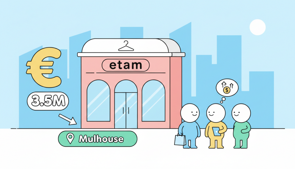 découvrez l'investissement stratégique de 3,5 m€ de la scpi urban cœur commerce dans un magasin etam à mulhouse, une opportunité durable et rentable dans le secteur commercial.