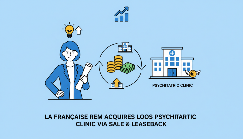 la française rem renforce son portefeuille immobilier en acquérant une clinique psychiatrique à loos grâce à une opération innovante de sale and lease back, alliant investissement stratégique et innovation financière.