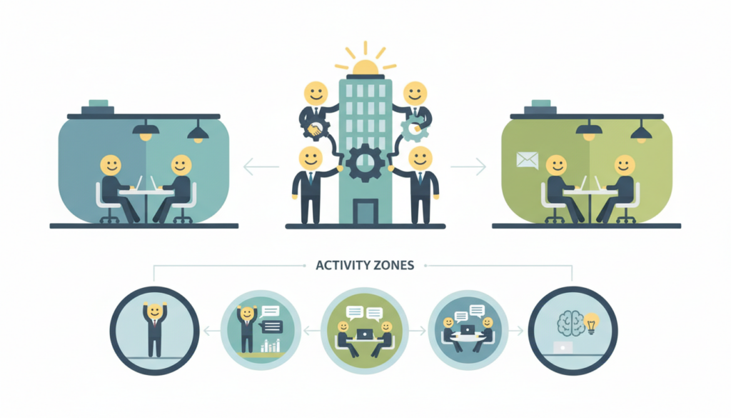 spirit reim services, expert reconnu des espaces professionnels et zones d’activités, vous accompagne dans la gestion, la valorisation et le développement de vos espaces d’affaires pour un environnement optimal.