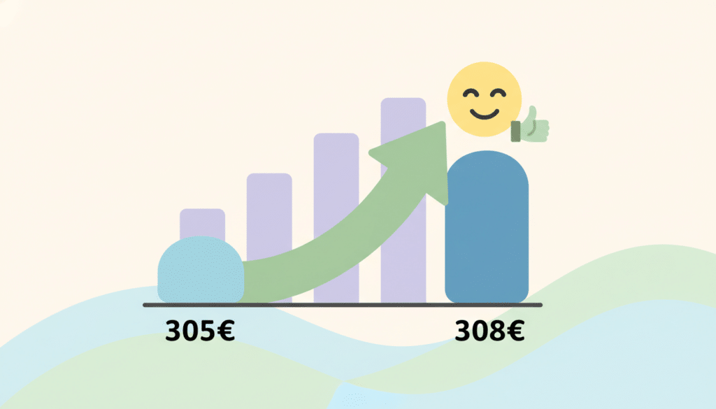 la scpi alta convictions augmente son prix de part de 305€ à 308€, reflétant une performance solide et une confiance renforcée des investisseurs.