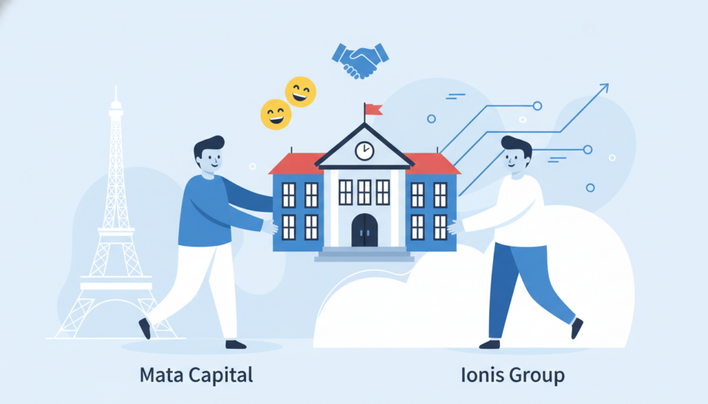 mata capital cède un établissement éducatif prestigieux à paris au groupe ionis, leader reconnu de l'enseignement supérieur, renforçant ainsi son engagement dans l'éducation de qualité.