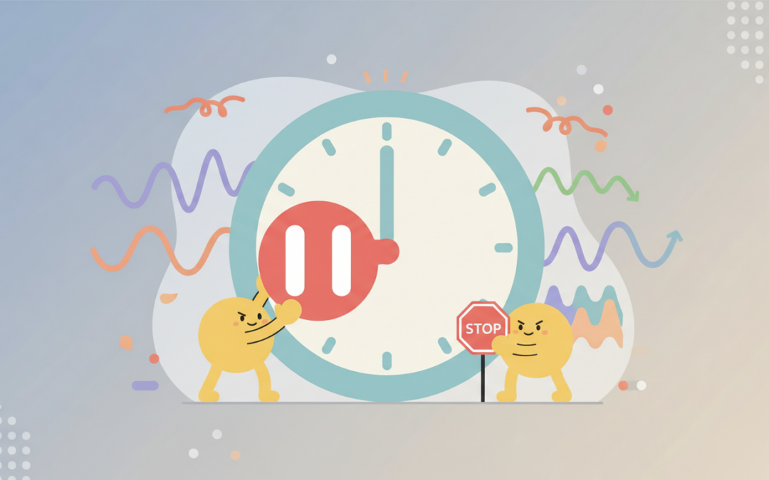 Notre intervention au moment clé pour suspendre temporairement la variabilité