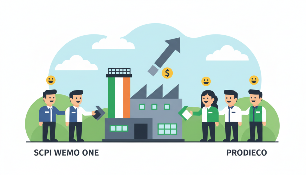 scpi wemo one réalise sa première acquisition en irlande avec un site industriel occupé par prodieco, renforçant ainsi son portefeuille immobilier international.